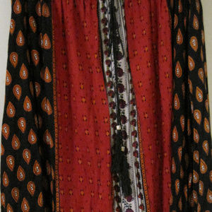 Ladies rayon print skirt-size large /long